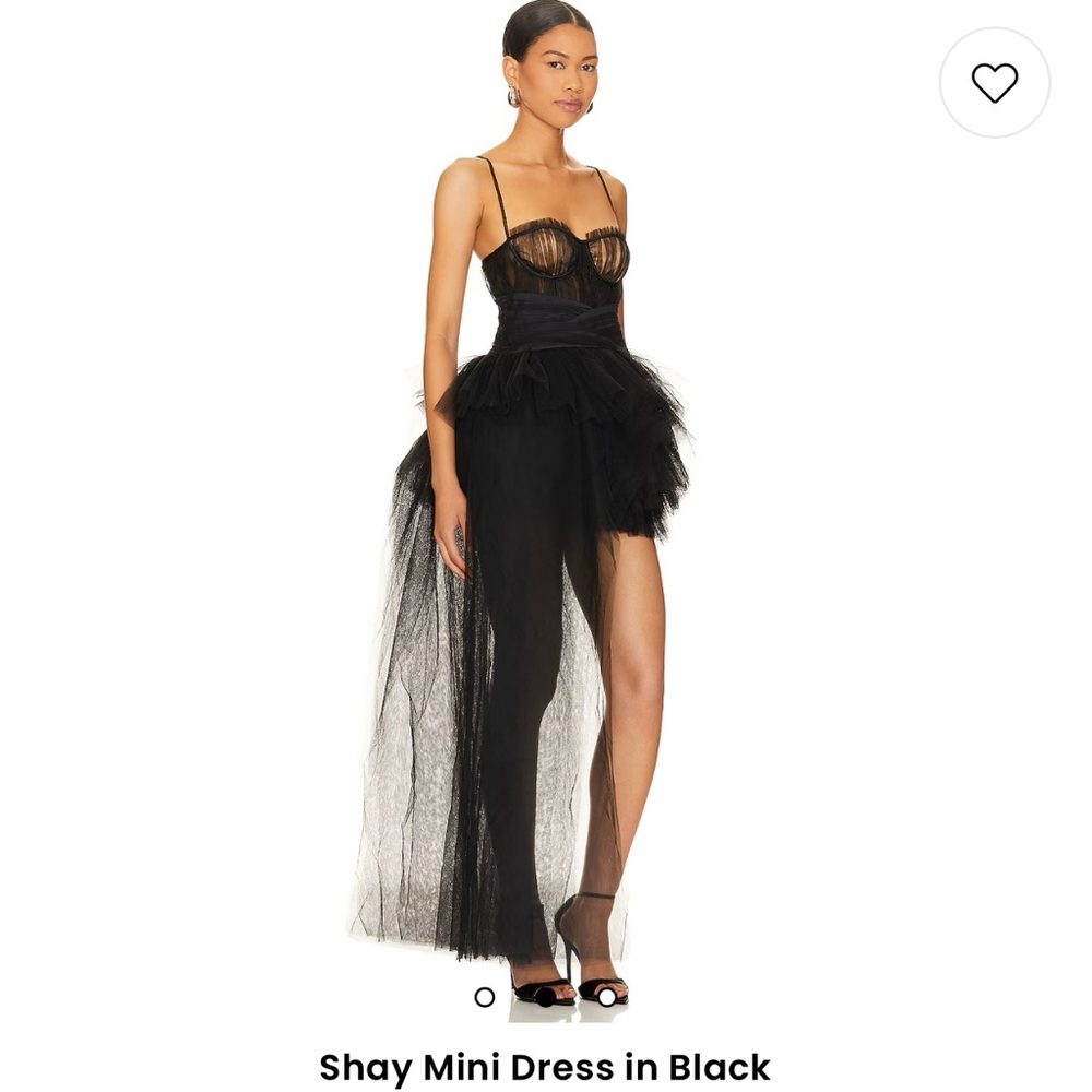 SHAY Mini Black Tulle Dress from REVOLVE BRAND NEW , NEVER WORN . - Picture 2 of 6